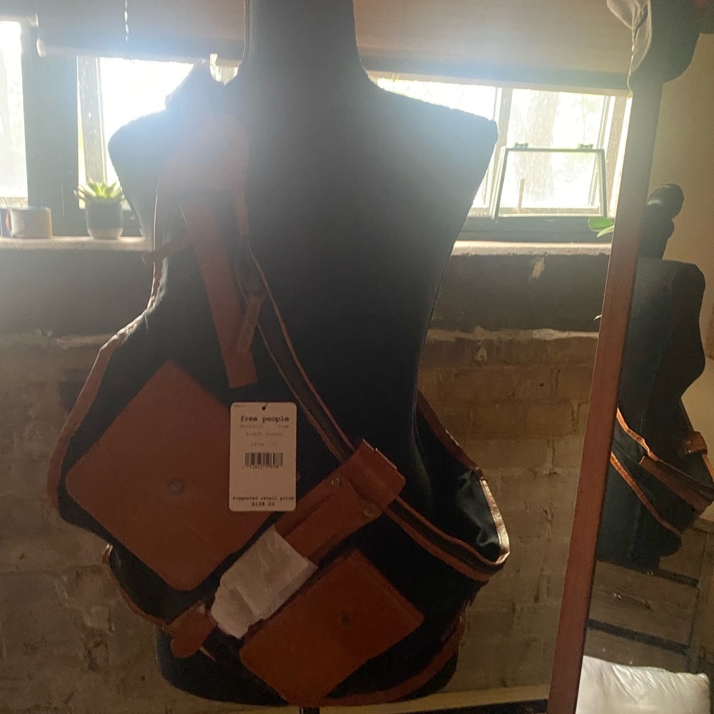 Over-the-shoulder bag with detailed pockets